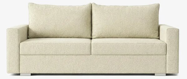 Sofa z Funkcją Spania DRAVOS Kremowa Nowoczesna