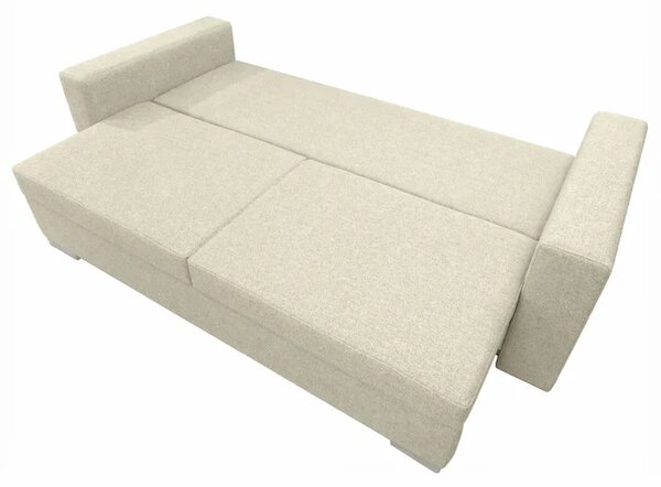 Sofa z Funkcją Spania DRAVOS Kremowa Nowoczesna