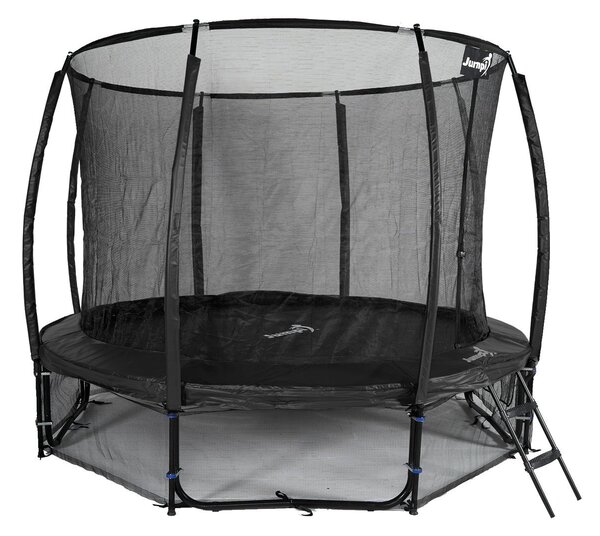 Trampolina Ogrodowa Jumpi 312cm/10FT Maxy Comfort Plus Czarna Z Wewnętrzną Siatką