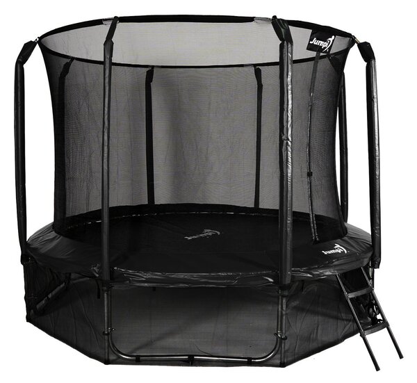 Trampolina Ogrodowa Jumpi 312cm/10FT Maxy Comfort Czarna Z Wewnętrzną Siatką