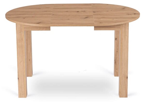 Stół Okrągły Rozkładany HARRY 92-132 cm Dąb Artisan Skandynawski