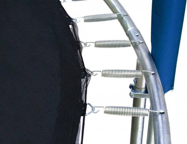 Trampolina Ogrodowa Jumpi 487cm/16FT Maxy Comfort Niebieska Z Wewnętrzną Siatką