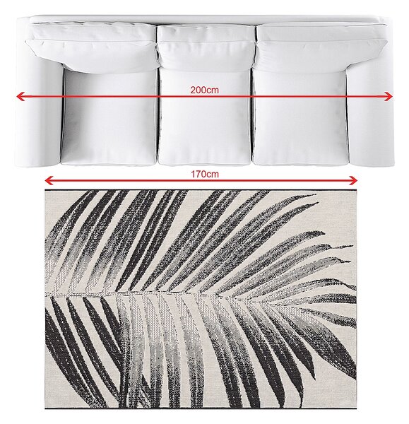 Dywan Lineo beige/black 120x170cm