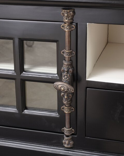 Szafka RTV Josephine 150x46x56cm black