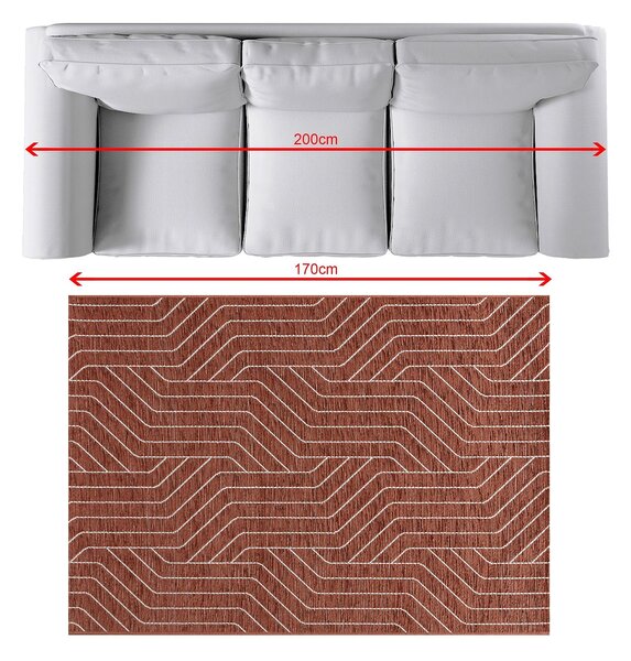 Dywan Velvet beige/rust 120x170cm