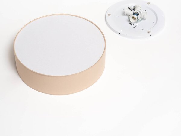 Lampa sufitowa Rondo TK Lighting, możliwość ściemniania, kremowy / amber, sypialnia, tkanina / materiał / jedwab, nowoczesny