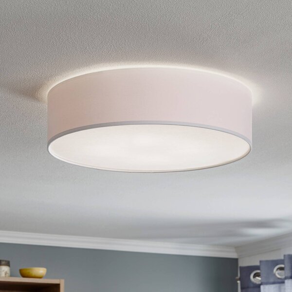 Lampa sufitowa Rondo TK Lighting, możliwość ściemniania, biały / opal, sypialnia, tkanina / materiał / jedwab, nowoczesny