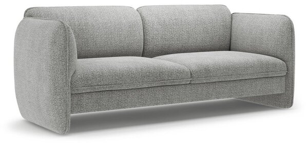 Jasnoszara sofa z tkaniny szenilowej 204 cm Georgia – Micadoni