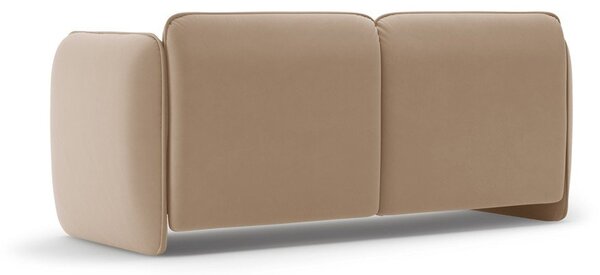 Brązowa aksamitna sofa 168 cm Georgia – Micadoni
