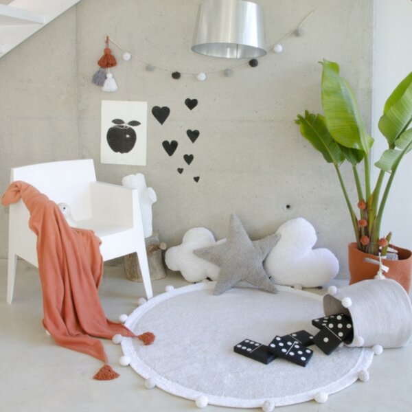 Dywan bawełniany Bubbly Soft Light Grey
