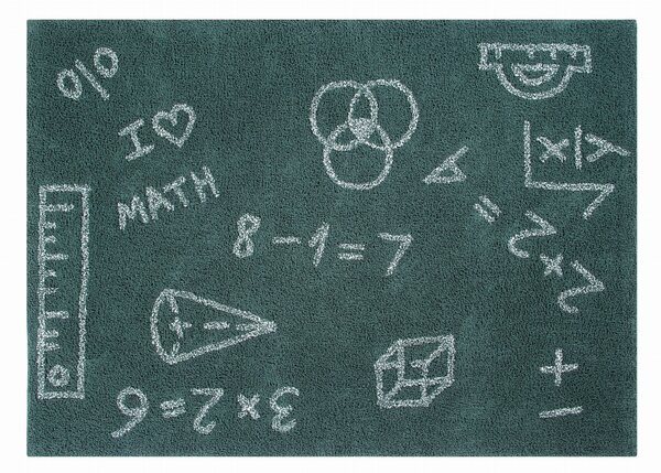Dziecięcy dywan bawełniany do prania I Love Math