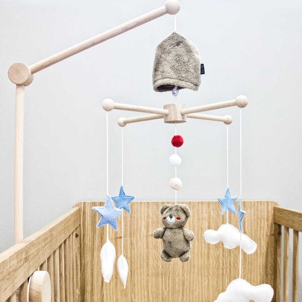 My Teddy - dziecięca karuzela do łóżeczka z obrotową pozytywką