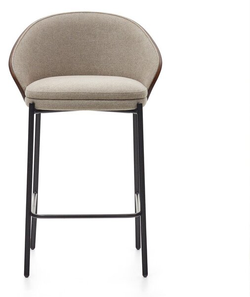 Brązowo-beżowy hoker (wysokość siedziska 65 cm) Eamy – Kave Home