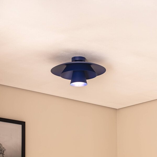Lampa sufitowa Plato Luminex, możliwość ściemniania, niebieski, salon / jadalnia, metal, nowoczesny