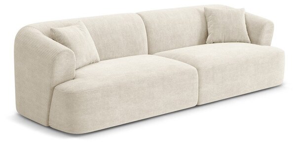 Beżowa sztruksowa sofa 255 cm Campi – Cosmopolitan Design