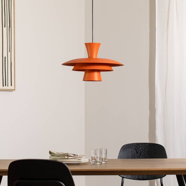 Lampa wisząca Plato Luminex, możliwość ściemniania, żółty / pomarańczowy, salon / jadalnia, metal, nowoczesny