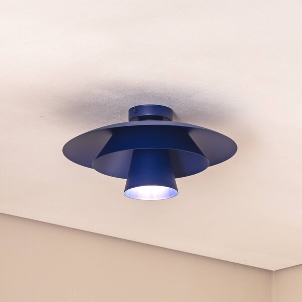 Lampa sufitowa Plato Luminex, możliwość ściemniania, niebieski, salon / jadalnia, metal, nowoczesny