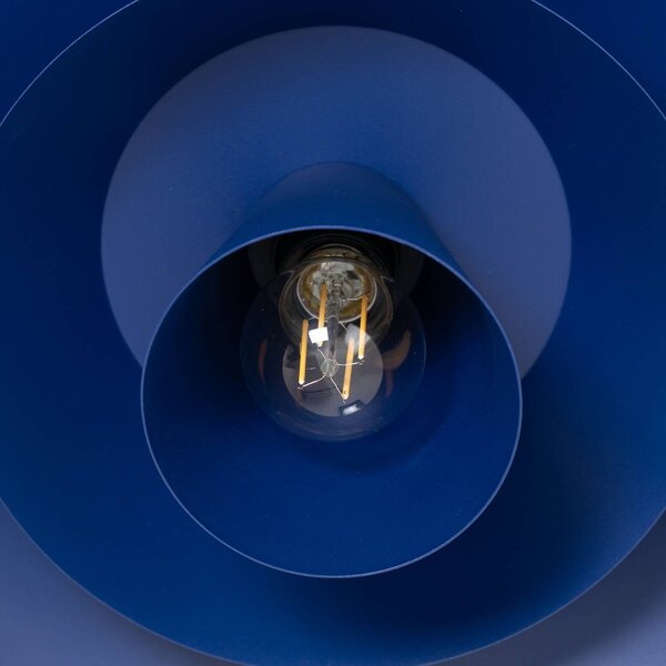 Lampa sufitowa Plato Luminex, możliwość ściemniania, niebieski, salon / jadalnia, metal, nowoczesny