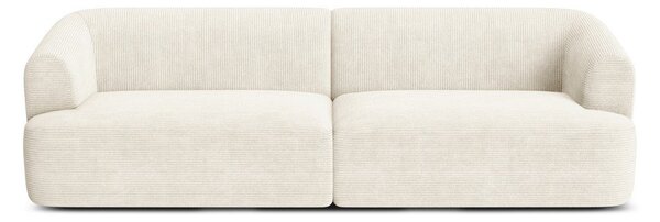 Beżowa sztruksowa sofa 255 cm Campi – Cosmopolitan Design