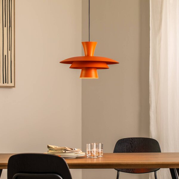 Lampa wisząca Plato Luminex, możliwość ściemniania, żółty / pomarańczowy, salon / jadalnia, metal, nowoczesny