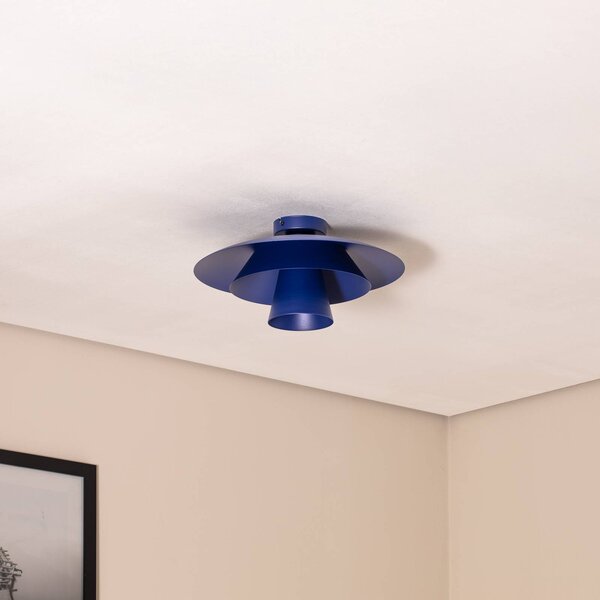 Lampa sufitowa Plato Luminex, możliwość ściemniania, niebieski, salon / jadalnia, metal, nowoczesny