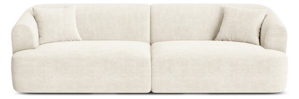 Beżowa sztruksowa sofa 255 cm Campi – Cosmopolitan Design