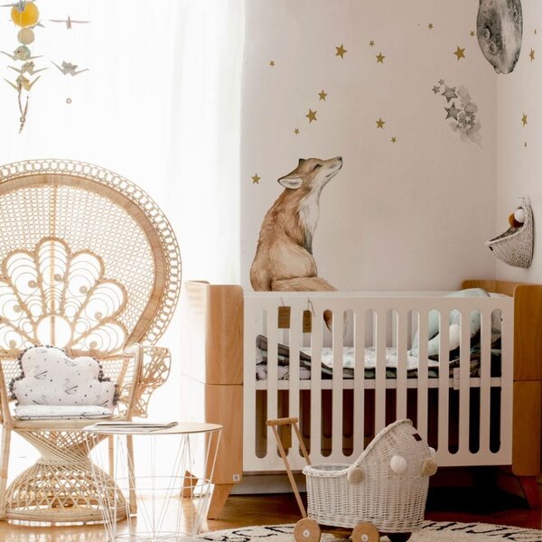 Naklejka ścienna do pokoju dziecka - na dobranoc Mr. Fox