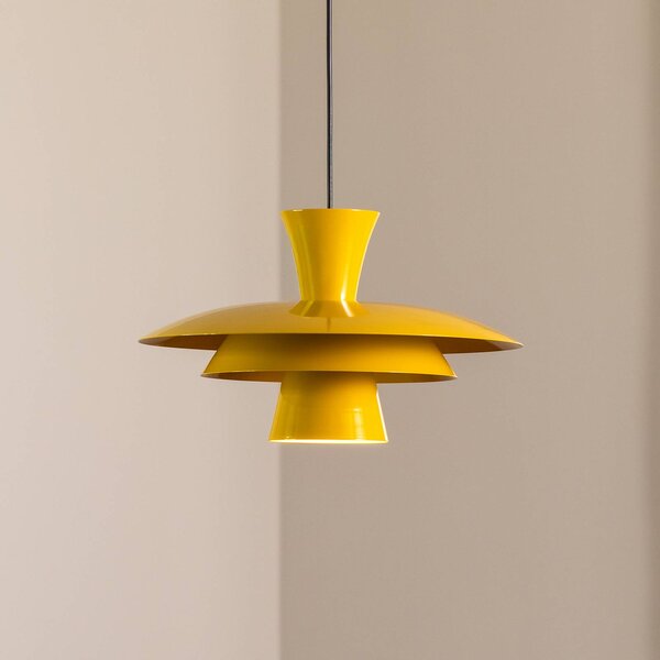 Lampa wisząca Plato Luminex, możliwość ściemniania, żółty / pomarańczowy, salon / jadalnia, metal, nowoczesny