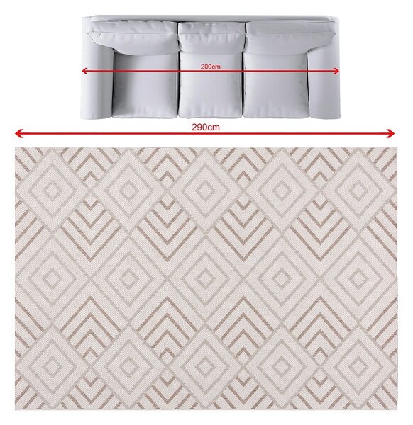 Dywan Lineo Geometric beige/mink 200x290cm