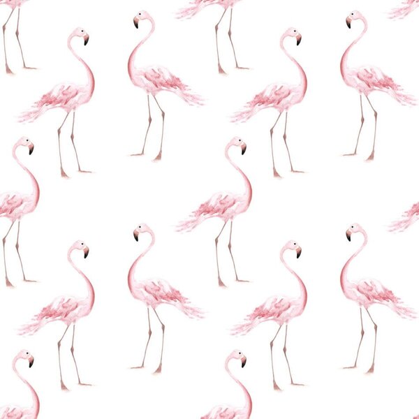 Tapeta do pokój dziecka - Flamingi