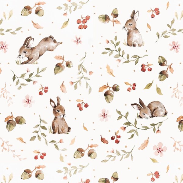 Dziecięca tapeta Wesołe Króliczki - Happy Rabbits