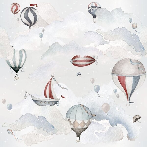 Tapeta do pokoju dziecięcego - Balloons Adventure