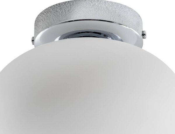 Lampa sufitowa Ufo Domiluce, możliwość ściemniania, biały / opal, salon / jadalnia, szkło, nowoczesny