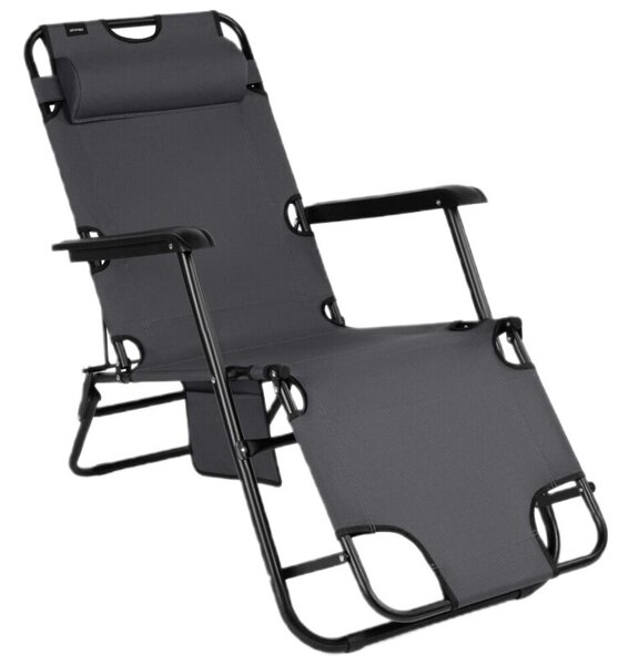 Leżak SPOKEY Tampico 946630 Czarny