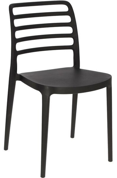 Krzesło do kawiarni z ażurowym oparciem Valla