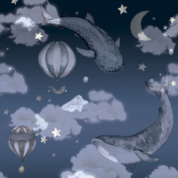 Tapeta do pokoju dziecka Night Night Wallpaper