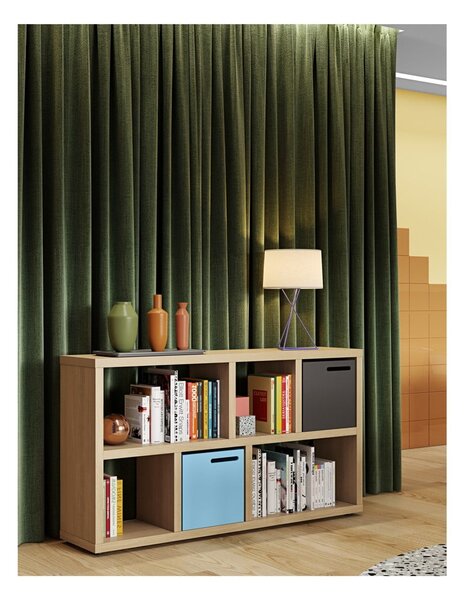 Regał w dekorze dębu 150x83 cm Berlin – TemaHome