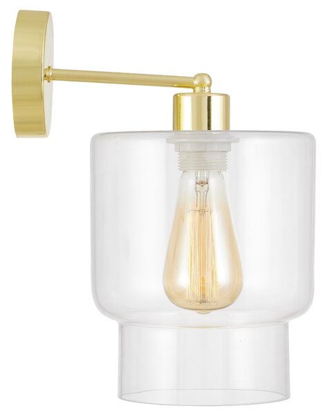 LAMPA ŚCIENNA KINKIET NOWOCZESNY KLASYCZNY ZŁOTY MORO 1C