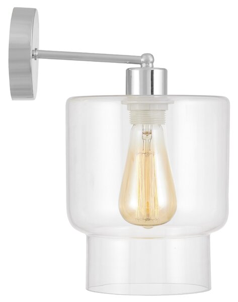LAMPA ŚCIENNA KINKIET NOWOCZESNY CHROMOWANY MORO 1C