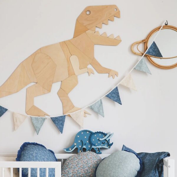 Dekoracja ścienna Origami Dinozaur T-Rex