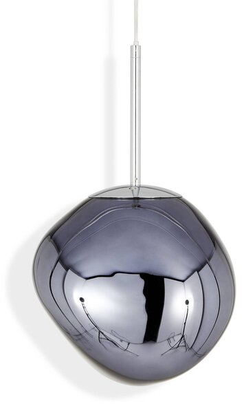 Tom Dixon Lampa wisząca designerska Melt Mini, możliwość ściemniania, aluminiowy / szary / cynkowy, salon / jadalnia, tworzywo sztuczne, design