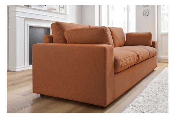 Pomarańczowa sofa 250 cm Belair – Bobochic Paris