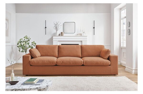 Pomarańczowa sofa 250 cm Belair – Bobochic Paris