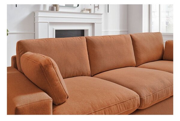 Pomarańczowa sofa 250 cm Belair – Bobochic Paris