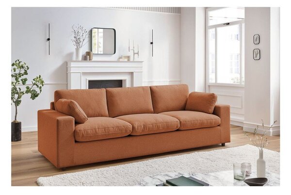 Pomarańczowa sofa 250 cm Belair – Bobochic Paris