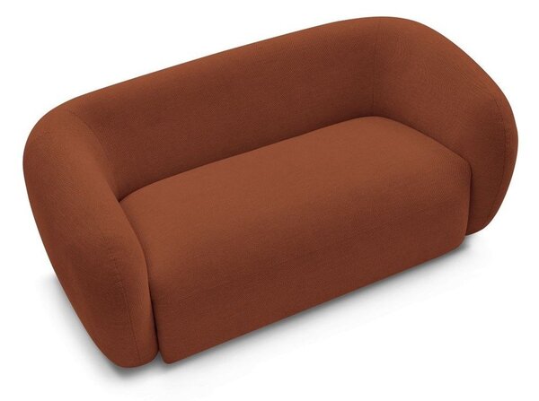 Pomarańczowa sofa z tkaniny szenilowej 160 cm Celine – Bobochic Paris