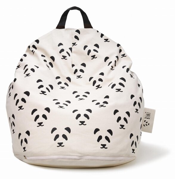 Dwukolorowy puf dla dzieci Double Pandas