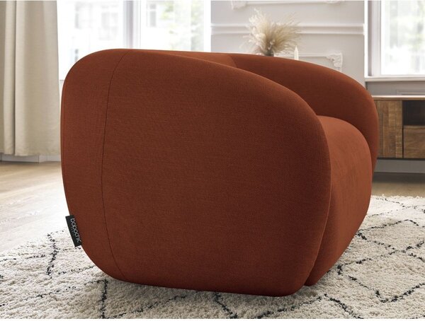 Pomarańczowa sofa z tkaniny szenilowej 160 cm Celine – Bobochic Paris