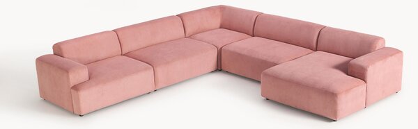 Sofa narożna XL ze sztruksu Melva