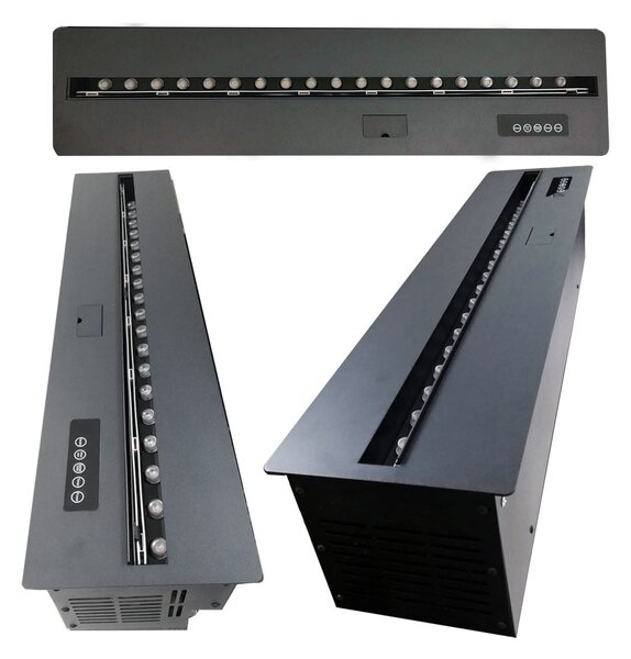 Wkład kominek elektryczny 3D do zabudowy z parą wodną, Led, z aplikacją, ElectricSun MISTique mały 60 cm